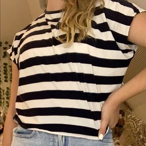Navy blue striped tee!
